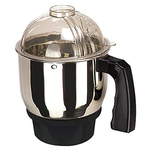 Rotomix Gemini Durable-Twister, Twister Fruity, GX-7, GX-8, Bravo,GX-10, GX -10DLX, GX-15 Mixer Grinder Chutney jar with lid 0.4 L (Steel Black) - Image 1
