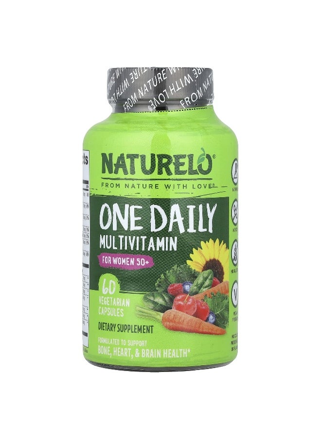 NATURELO NATURELO, One Daily Multivitamin, For Women 50+, 60 Vegetarian Capsules  - Image 1
