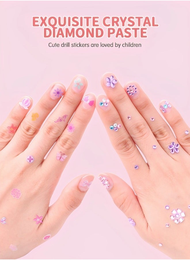 GROIC Kids Stickers,Design Kit with Art Stickers & Makeup Craft Kits for Girls Kids,Self Adhesive Decor,Art Activity Set,Girls Dress Up Toys  - Image 2