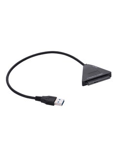 Generic USB 3.0 to 3.0 to SATA SSD Converter Adapter Cable Black  - Image 1