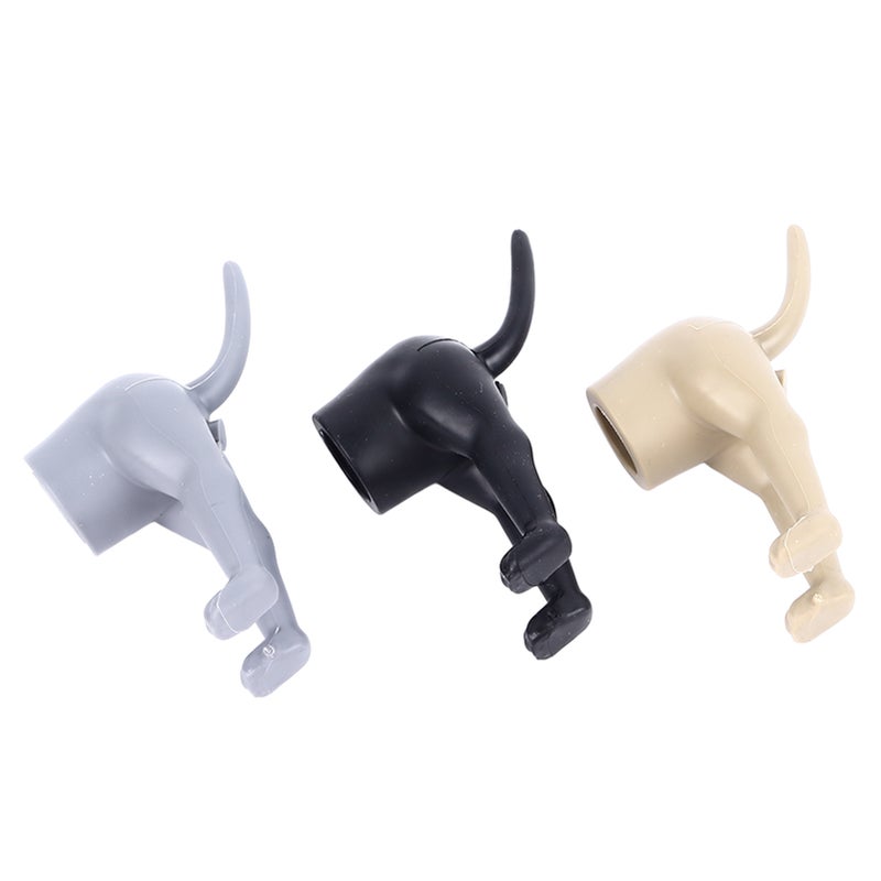 3PCS Dog Butt Toothpaste Topper Tooth Paste Dispenser Cap Squeezing Head for Kids Black Brown Gray - Image 3