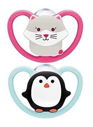 Pacifierfier Silicone  Space 2-Pieces 6-18M - view 3