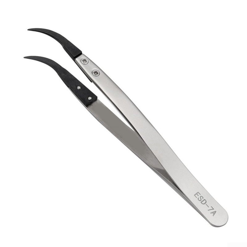 Precision ESD Anti Static Metal Tweezers For Electronics Circuit Board Repair ESD 249 - Image 3
