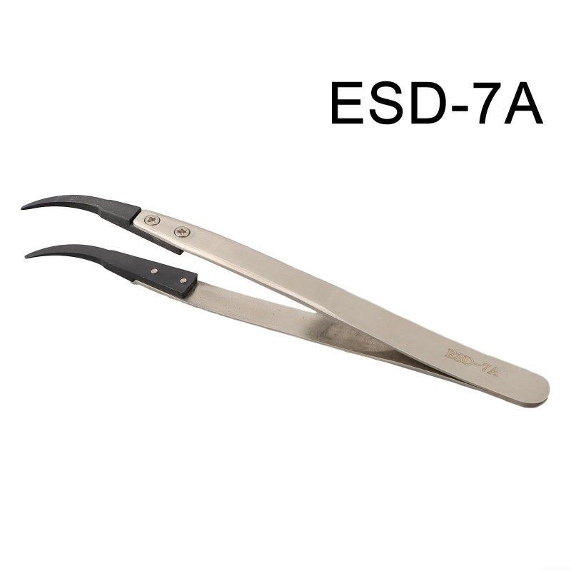 Precision ESD Anti Static Metal Tweezers For Electronics Circuit Board Repair ESD 249 - Image 5