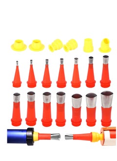Universal 20-Piece Upgraded Caulking Finisher Tool Kit with Rubber Nozzles, Easy-to-Use Applicator Set for Home Improvement and DIY Projects.