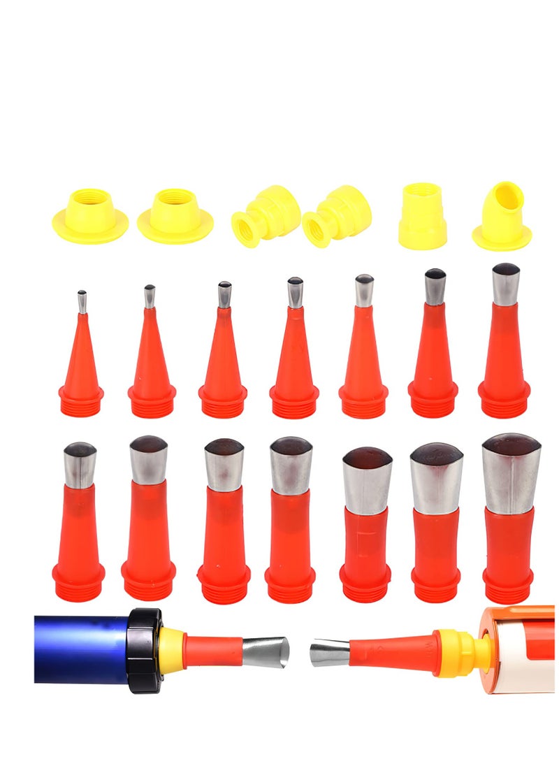 Generic - Universal 20-Piece Upgraded Caulking Finisher Tool Kit with Rubber Nozzles, Easy-to-Use Applicator Set for Home Improvement and DIY Projects. - Image 1