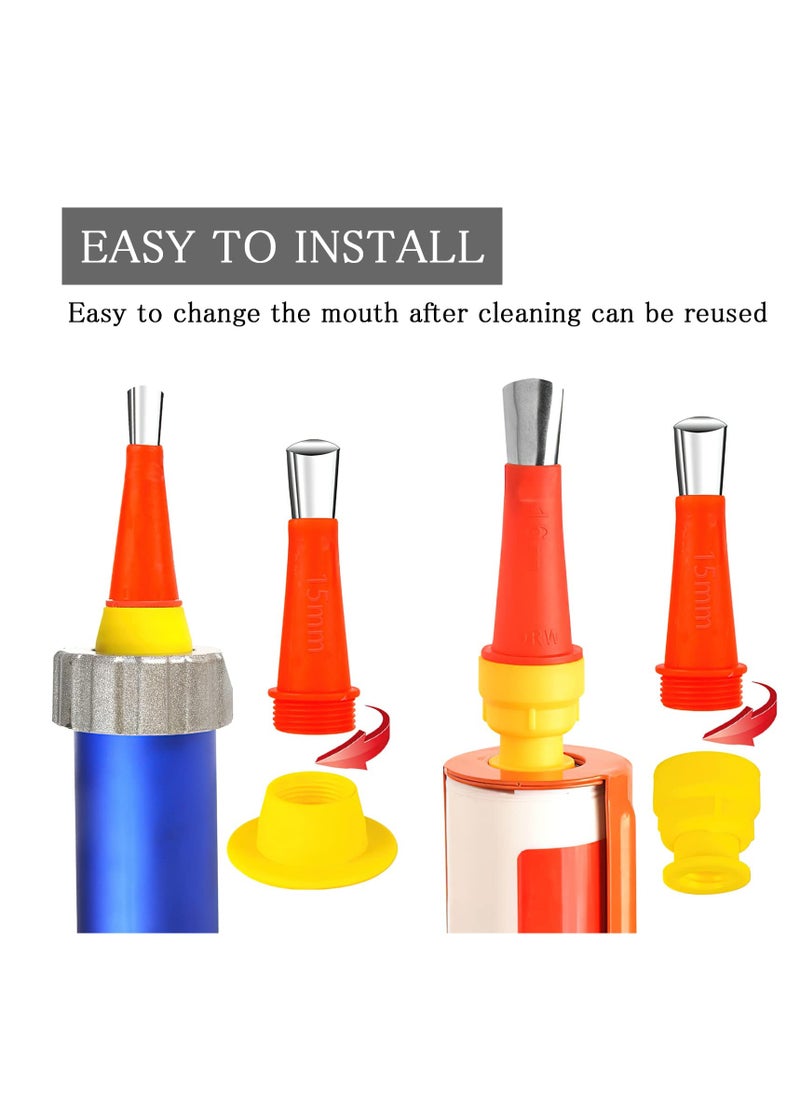 Generic - Universal 20-Piece Upgraded Caulking Finisher Tool Kit with Rubber Nozzles, Easy-to-Use Applicator Set for Home Improvement and DIY Projects. - Image 1
