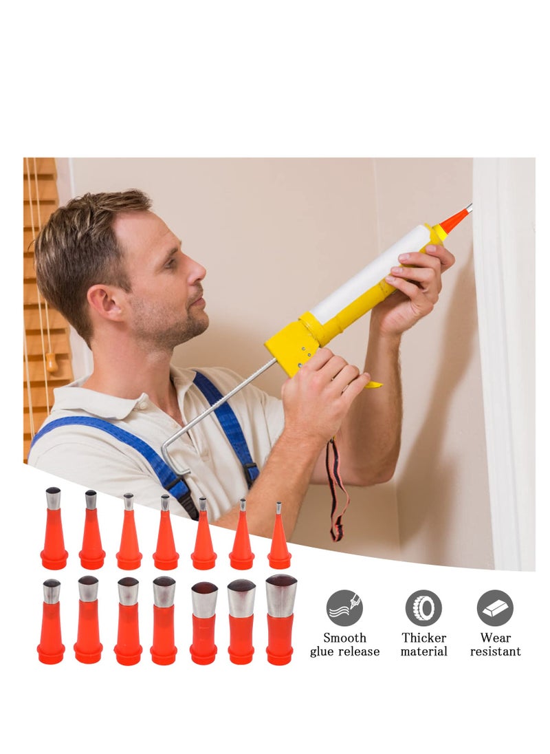 Generic - Universal 20-Piece Upgraded Caulking Finisher Tool Kit with Rubber Nozzles, Easy-to-Use Applicator Set for Home Improvement and DIY Projects. - Image 1