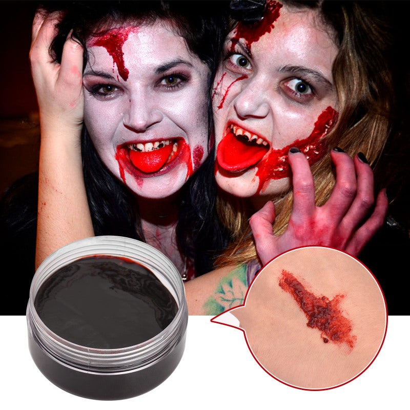 Fake Blood Gel: Vibrant Realistic Red - Quick Cleanup Special Effects Makeup for Halloween Cosplay Theatrical Haunted House Scenes - Image 5