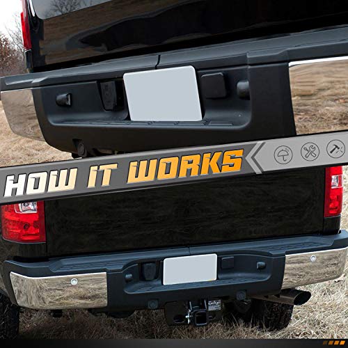 HERCOO License Plate Lights Lamp Lens Black Housing Compatible with Silverado Sierra Avalanche Suburban Escalade Yukon Step Bumper Truck Clips Aftermarket, Pack of 2 - Image 3
