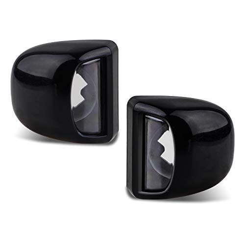 HERCOO License Plate Lights Lamp Lens Black Housing Compatible with Silverado Sierra Avalanche Suburban Escalade Yukon Step Bumper Truck Clips Aftermarket, Pack of 2 - Image 5
