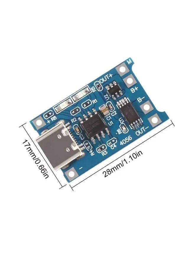 10Pcs TP4056 Charging Module With Micro USB Protection 18650 BMS 5V 1A Charger Board - Image 3