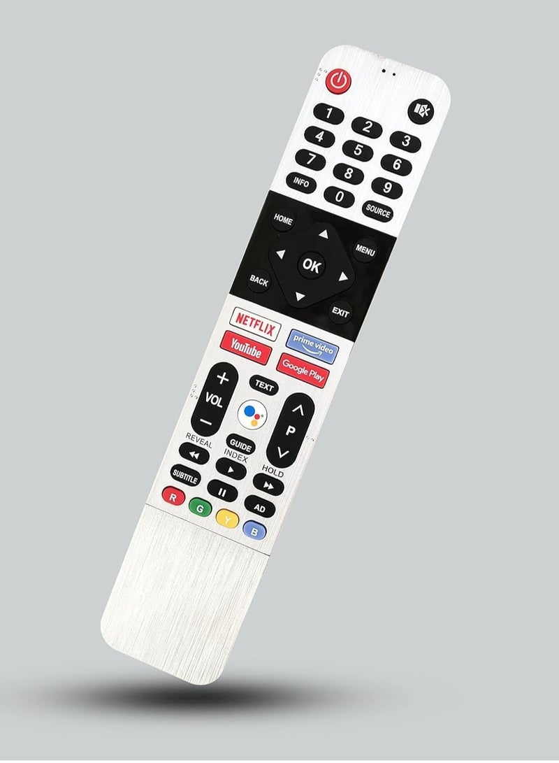 TIGER Universal Replacement Remote Control for All Android Smart TV – Compatible with 55UB5500, 55UB5550, 50UB5550, 50UB5560, 43UB5500, 43TB5000, 43TB5050, 43UB5550, 43UB5560 | No Setup Required, Easy-to-Use - Image 1