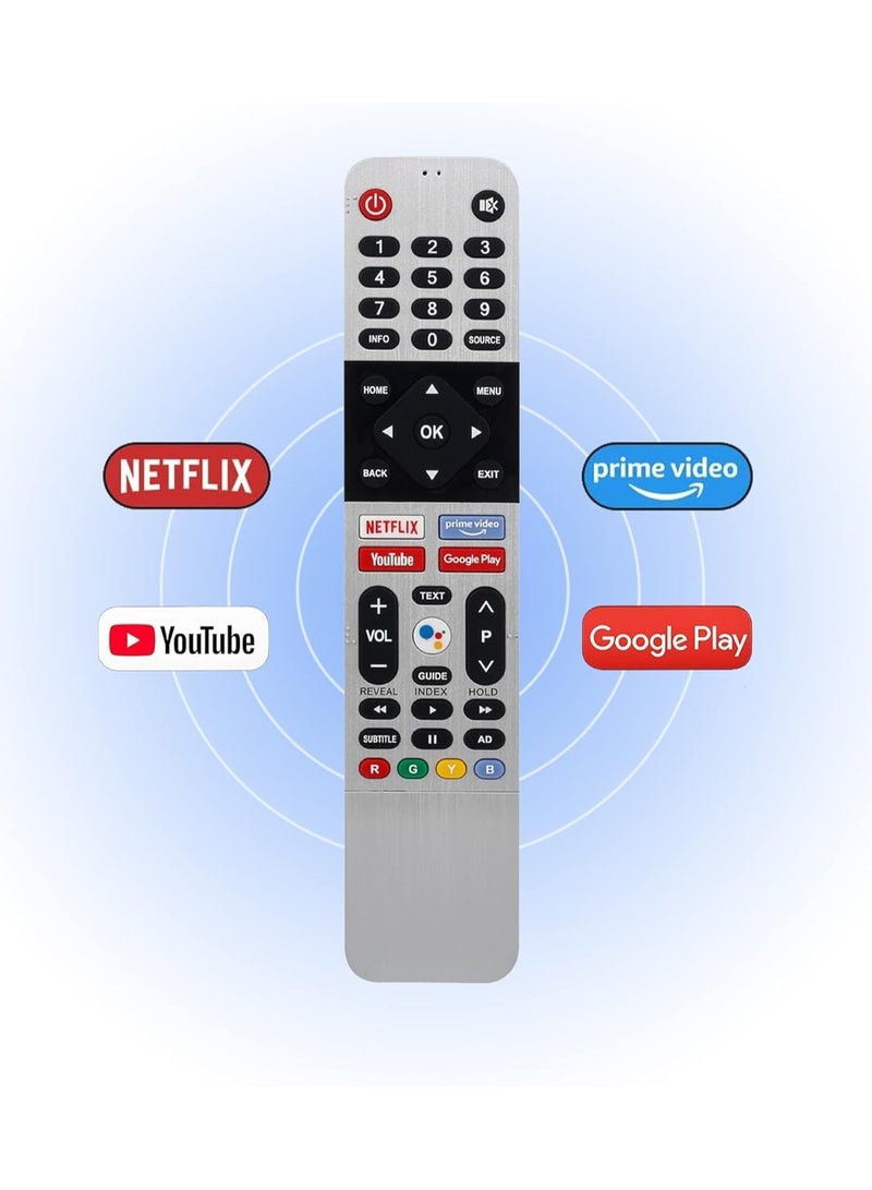 TIGER Universal Replacement Remote Control for All Android Smart TV – Compatible with 55UB5500, 55UB5550, 50UB5550, 50UB5560, 43UB5500, 43TB5000, 43TB5050, 43UB5550, 43UB5560 | No Setup Required, Easy-to-Use - Image 2