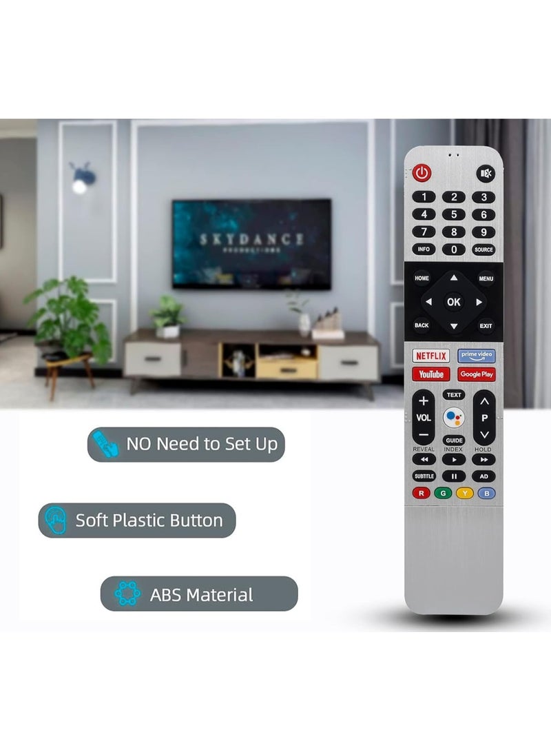 TIGER Universal Replacement Remote Control for All Android Smart TV – Compatible with 55UB5500, 55UB5550, 50UB5550, 50UB5560, 43UB5500, 43TB5000, 43TB5050, 43UB5550, 43UB5560 | No Setup Required, Easy-to-Use - Image 3