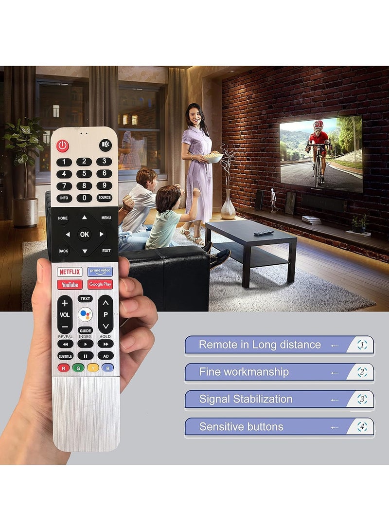 TIGER Universal Replacement Remote Control for All Android Smart TV – Compatible with 55UB5500, 55UB5550, 50UB5550, 50UB5560, 43UB5500, 43TB5000, 43TB5050, 43UB5550, 43UB5560 | No Setup Required, Easy-to-Use - Image 5