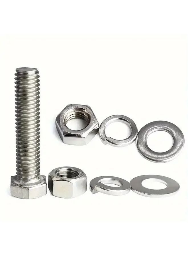 480 قطعة مجموعة متنوعة من صواميل M4 و M5 ومسامير برأس سداسي وصواميل وغسالات من الفولاذ المقاوم للصدأ - Image 5