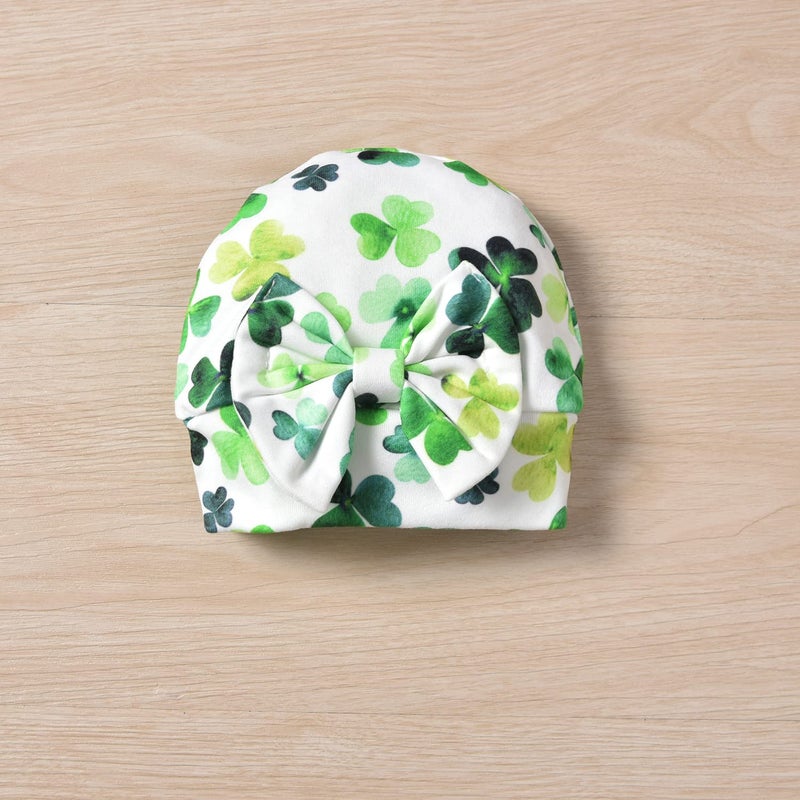 Aalizzwell Newborn Baby Girls St. Patrickâ€™s Day Romper Infant Shamrock Spring Winter Clothes Coming Home Outfit NB Clothing Clover - Image 5