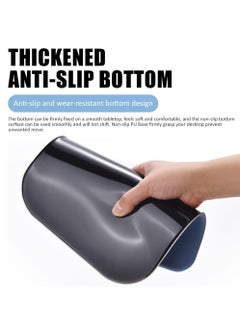 Rubik Wrist Support Mousepad with Keyboard Rest Pad, Large Memory Foam Ergonomic Mouse Pad with Non-Slip PU Base for Computer Laptop Gaming Office & Home Typing Pain Relief (Black)  - Image 5