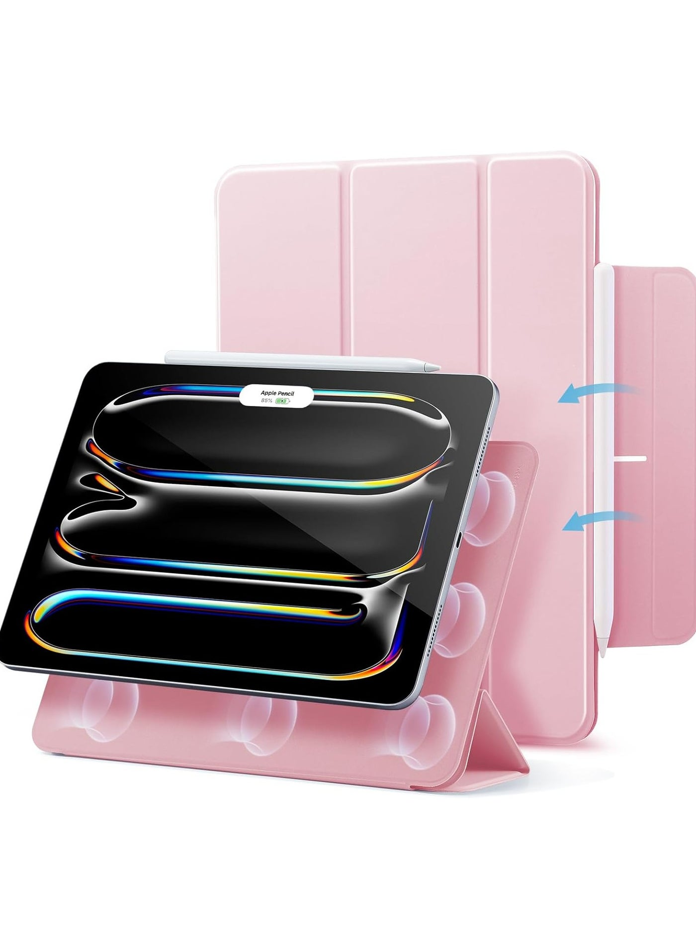 Magnetic Case For iPad (A16) 11th 11 inch 2025 Gen iPad 11 Case/Case For iPad 10th Gen Case 2022 iPad 10 Case Convenient Magnetic Attachment Auto Sleep/Wake Slim Stand Cover for 11" iPad 11th 2025/10.9"iPad 10th Gen 2022 Rebound Series