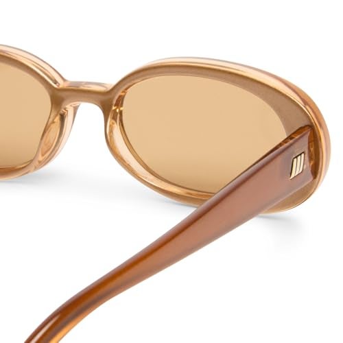 Le Specs Outta Love Sunglasses - Caramel, Oval, Unisex, Micro 90s Sleek Style - Image 4