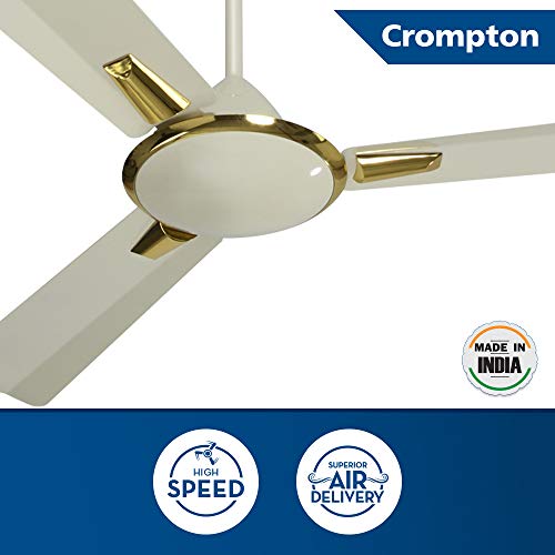 Crompton Aura 1400 mm (56 inch) High Speed Decorative Ceiling Fan (Ivory) - Image 2
