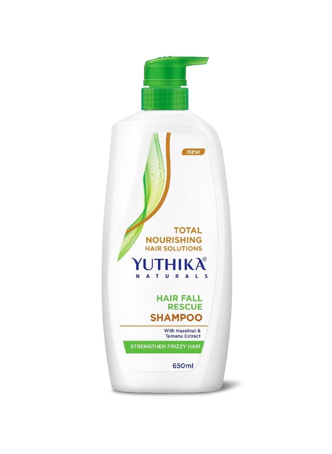 Yuthika Hair Fall Rescue Shampoo for Women & Men 650 ml | Strengthens Frizzy Hairs | Enriched with Hazelnut & Tamanu Extracts - Image 1