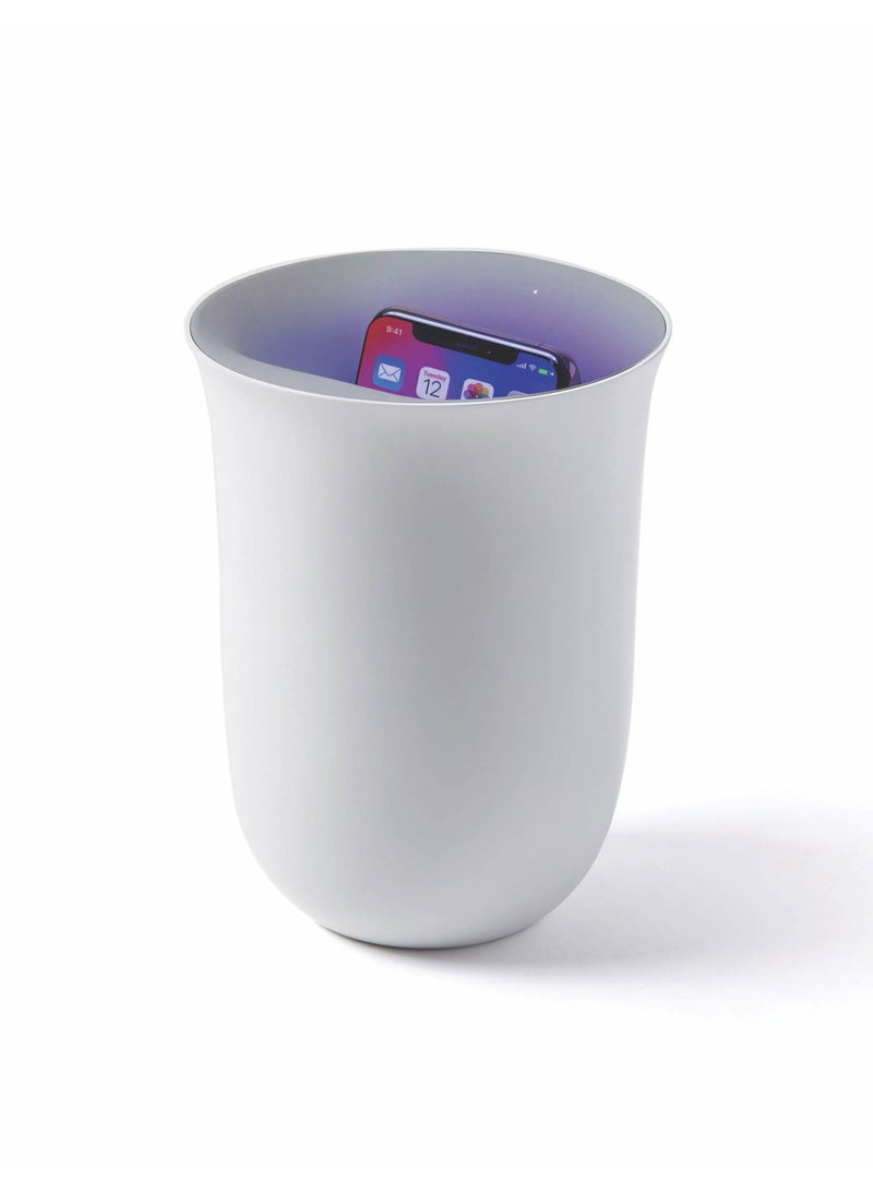 LEXON Oblio Wireless Charger And Phone Sanitizer, Uv Disinfection Light And Fast Charging Station - Image 1