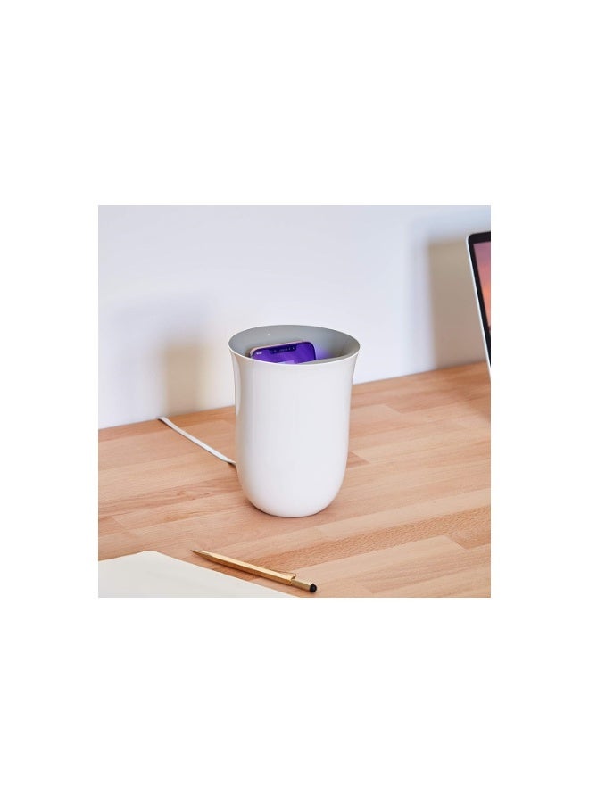 LEXON Oblio Wireless Charger And Phone Sanitizer, Uv Disinfection Light And Fast Charging Station - Image 4