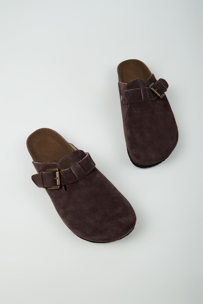 Krahe Sergio Men's Genuine Leather Clogs in Brown - Image 3