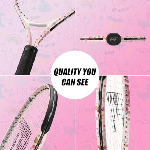PickleTech Kids Tennis Racket - Toddler Tennis Racket, 17-25 inch Youth Tennis Racquet for Ages 2-12, Unicorn Designs for Boys & Girls, Perfect for Beginners - Image 5