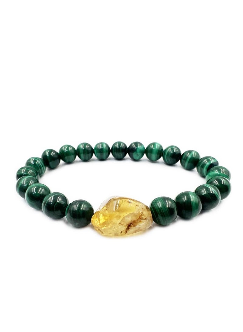 REBUY Malachite Citrine Bracelet - Image 1