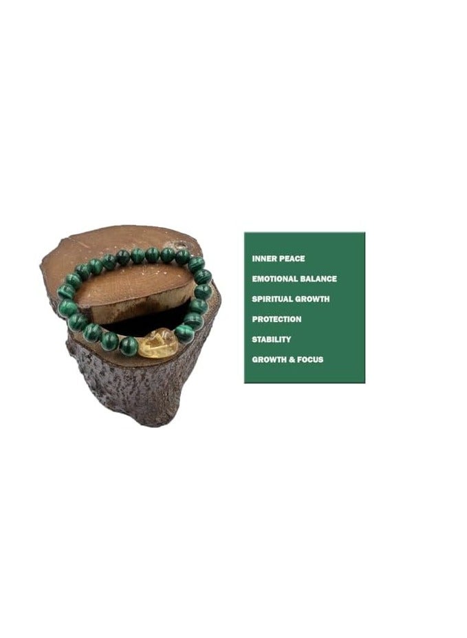 REBUY Malachite Citrine Bracelet - Image 2