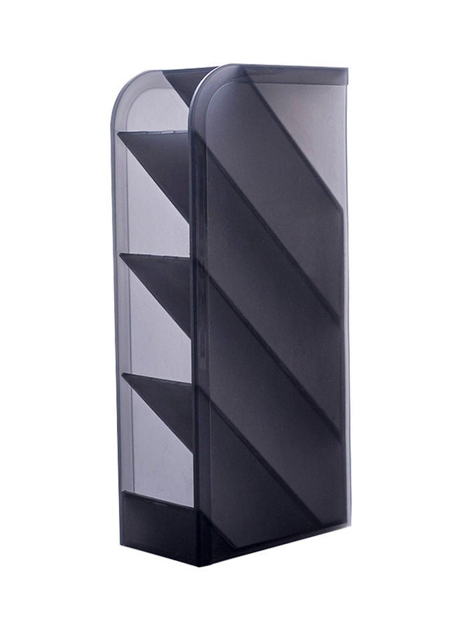 NIBEMINENT Multi-Functional Pen/Pencil Holder with 4-Compartments Black - Image 3