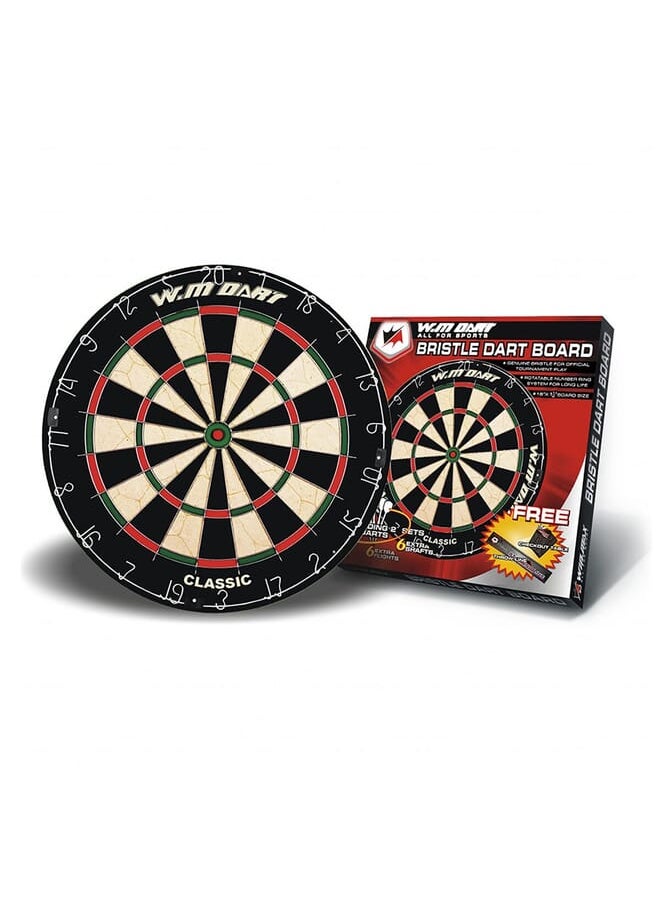 Winmax - Classical Bristle Dartboard 18 X 1.5Inch - Image 1