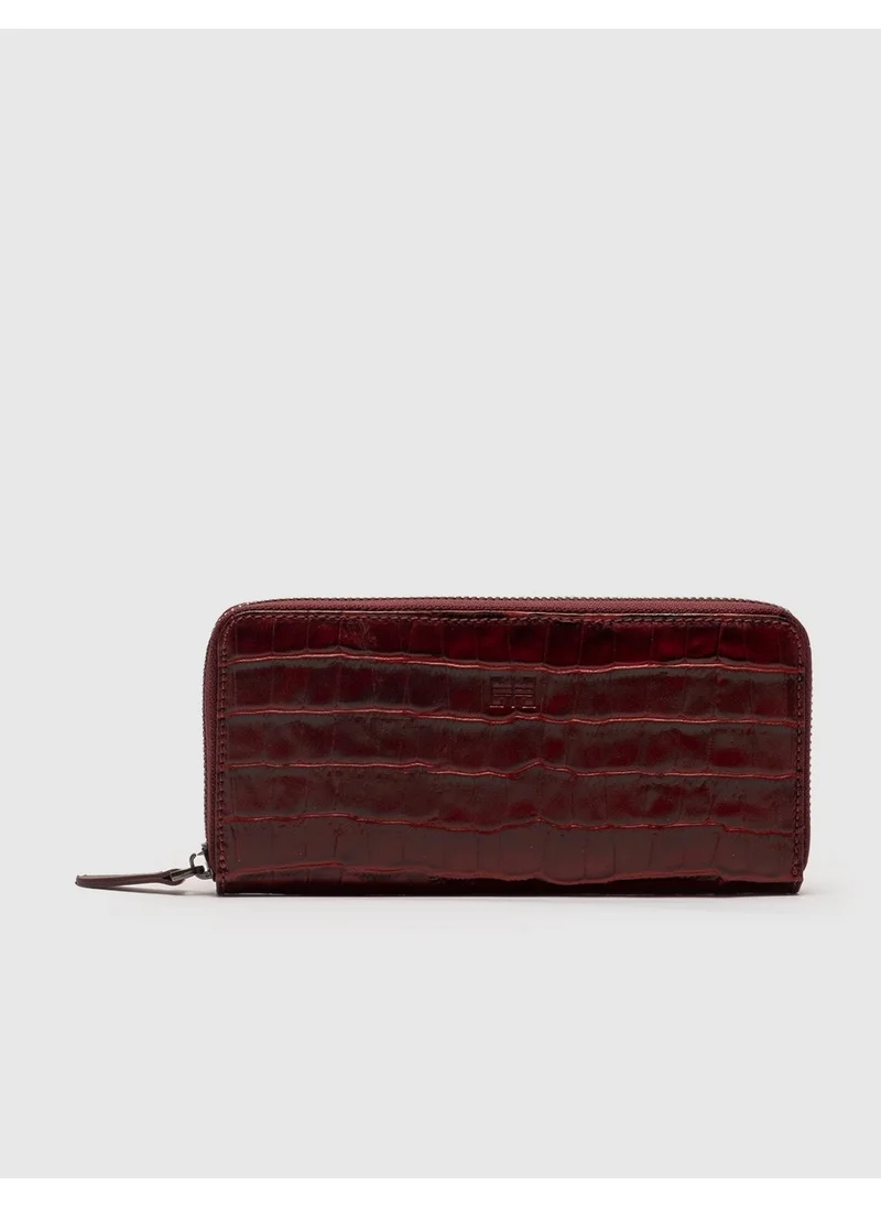 كاباني Genuine Leather Claret Red Women's Wallet