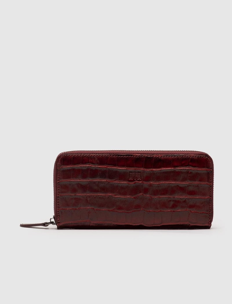 Cabani Genuine Leather Claret Red Women's Wallet  - Image 1