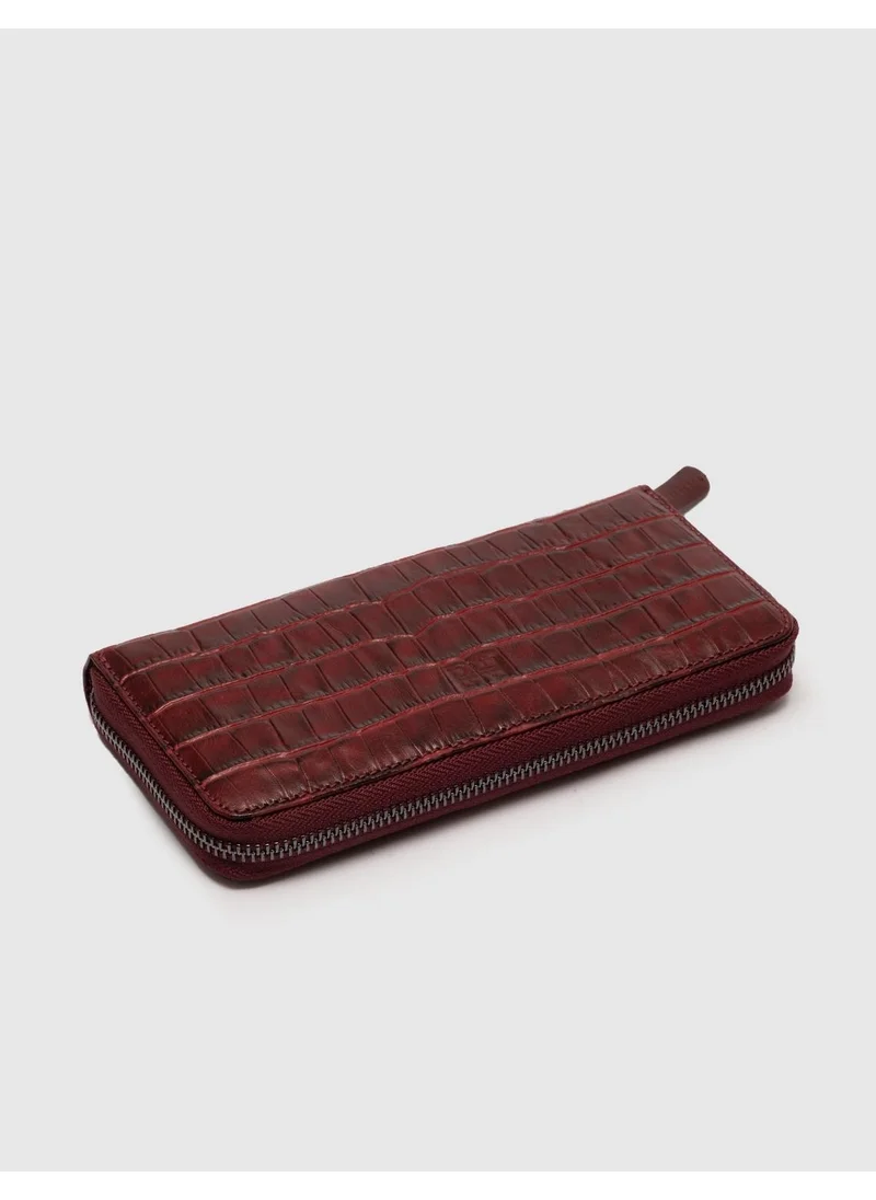 Cabani Genuine Leather Claret Red Women's Wallet