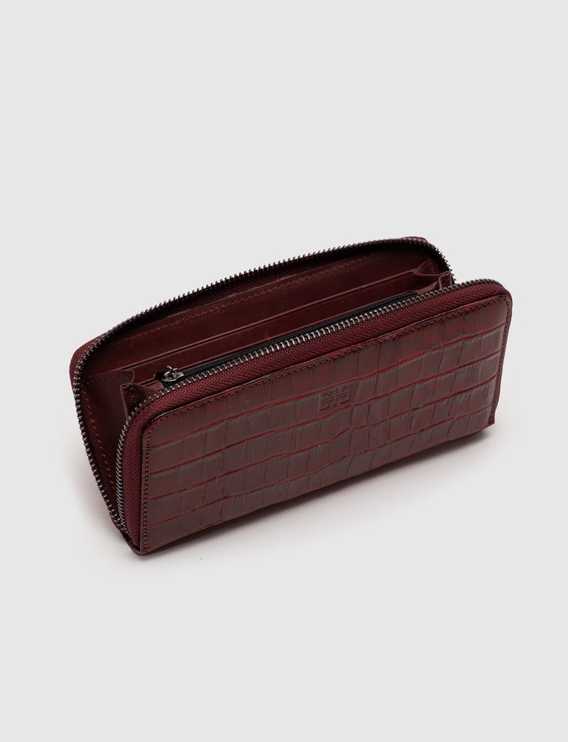 Cabani Genuine Leather Claret Red Women's Wallet  - Image 3