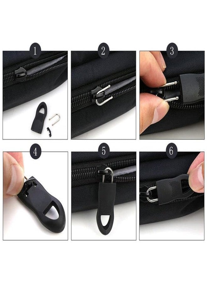 XVIA 10 pcs Zipper Pull TMB Zipper Tags Cord Pulls Zipper Extension Zip Fixer for Luggage Suitcase Backpack Jacket Bags(10PCS) - Image 5