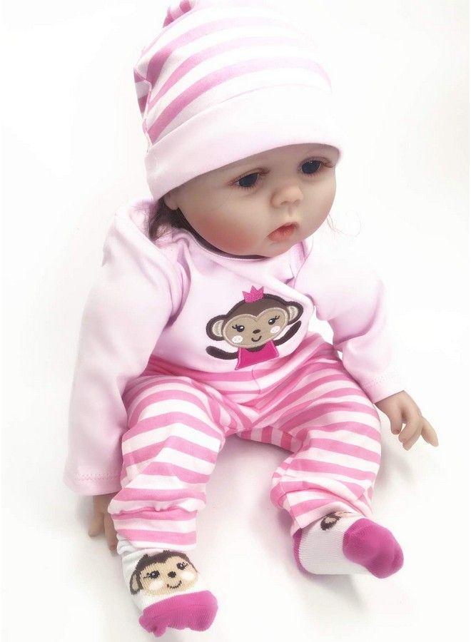 Tatu Reborn Baby Girl Doll Clothes 2022 Inches Newborn Baby Girl 4 Pieces Accessories Set - Image 3