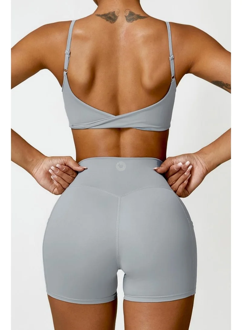 KAWN.YOGA Womens X Back Sports Bra - Padded Low Impact Workout Yoga Bra with Removable Built in Bra