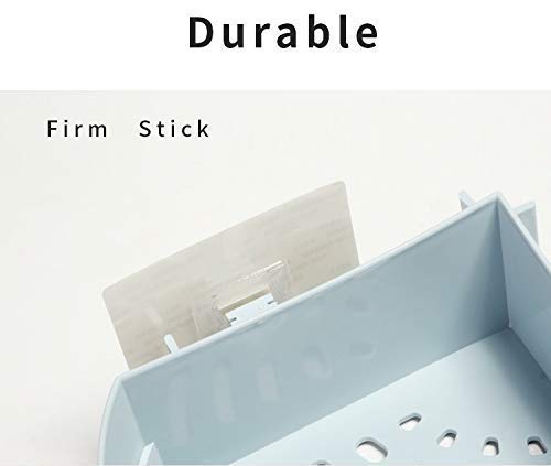 MOHAK Plastic Multipurpose Kitchen Bathroom Shelf Wall Holder Triangle Shelf No Drill Self Adhesive Bathroom Triangle Shelve with Adhesive Magic Sticker White Bathroom Triangle Shelve 2Pcs - Image 4