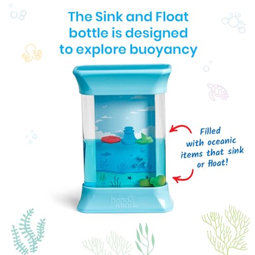 hand2mind Exploring Ocean Forces Sensory Bottles, Science Toys, Calm Down Corner Supplies, Quiet Fidgets for Classroom, Travel Toddler Toys, Preschool Classroom Must Haves, Kids Stocking Stuffers - Image 3