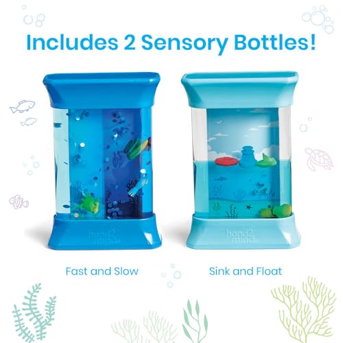 hand2mind Exploring Ocean Forces Sensory Bottles, Science Toys, Calm Down Corner Supplies, Quiet Fidgets for Classroom, Travel Toddler Toys, Preschool Classroom Must Haves, Kids Stocking Stuffers - Image 2