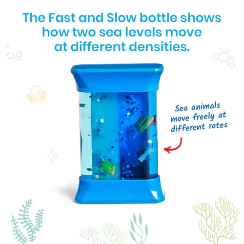 hand2mind Exploring Ocean Forces Sensory Bottles, Science Toys, Calm Down Corner Supplies, Quiet Fidgets for Classroom, Travel Toddler Toys, Preschool Classroom Must Haves, Kids Stocking Stuffers - Image 5