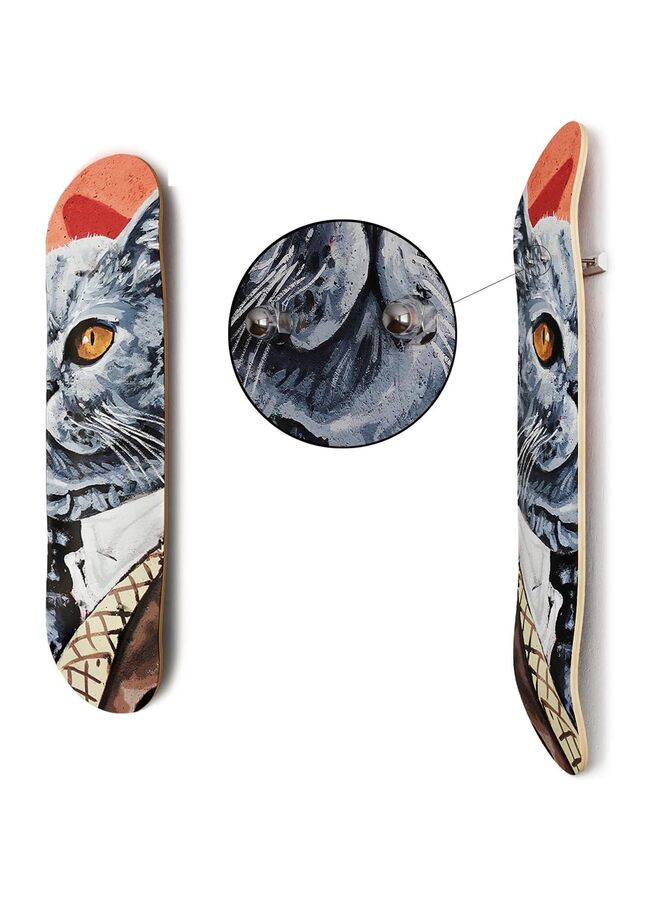Generic 1PCS Skateboard Deck Display Wall Mount,Skate Deck Display Wall Mount for Skatebord Deck Display and Skateboard Deck Decoration (Size : 1PCS)  - Image 4