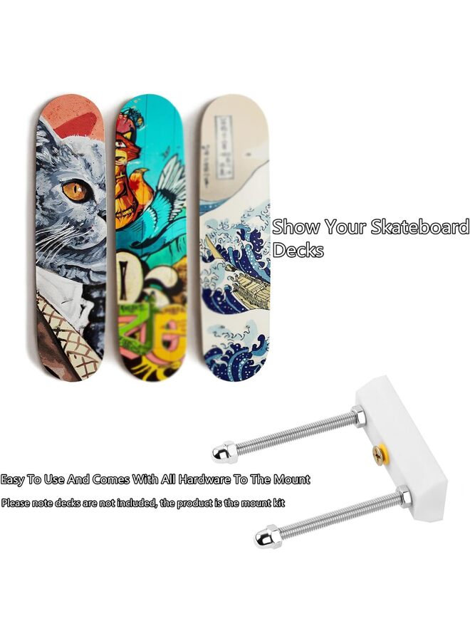 Generic 1PCS Skateboard Deck Display Wall Mount,Skate Deck Display Wall Mount for Skatebord Deck Display and Skateboard Deck Decoration (Size : 1PCS)  - Image 3