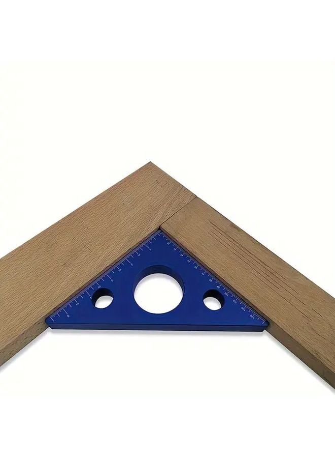 Red Aluminum Alloy Right Angle Ruler 45 90 Degree Woodworking Measuring Tool - Image 3