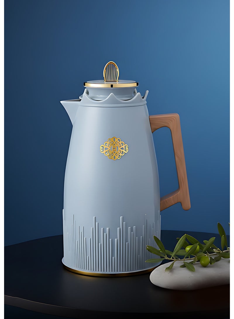 Bisbell Elite Gold Vacuum Flask 1.0L Double Wall Insulated Thermal Coffee & Tea Pot, 24-Hour Hot & Cold, Leak-Proof Lid - Image 1